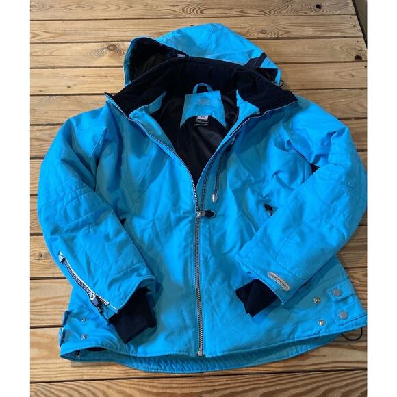 Obermeyer Hooded Ski Jacket Size 12 Women’s Blue